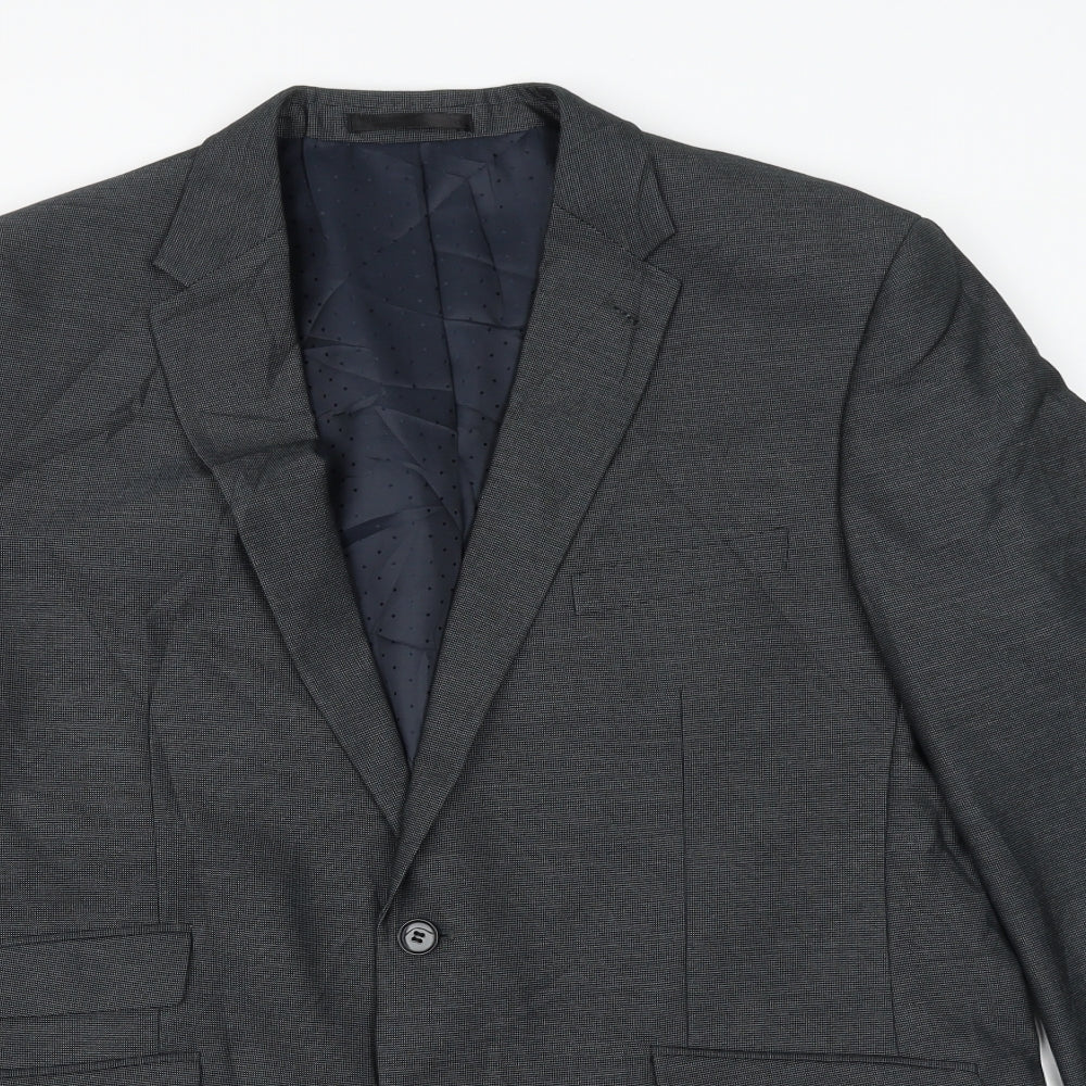 Taylor & Wright Mens Grey Polyester Jacket Suit Jacket Size 44 Regular