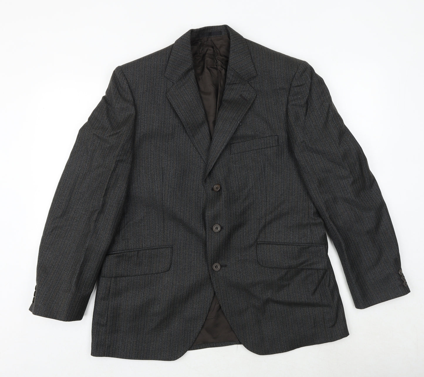 Dunn&Co Mens Grey Wool Jacket Suit Jacket Size 38 Regular