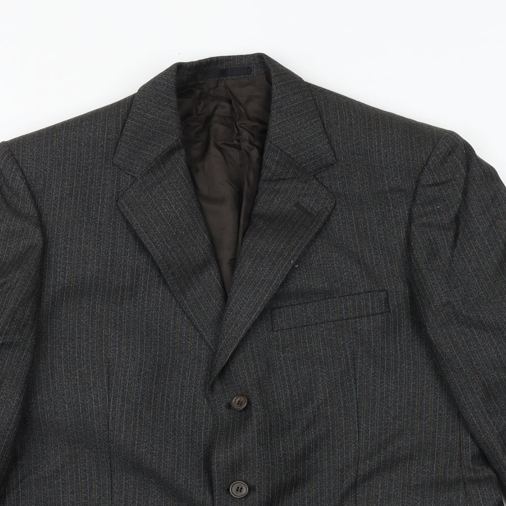 Dunn&Co Mens Grey Wool Jacket Suit Jacket Size 38 Regular