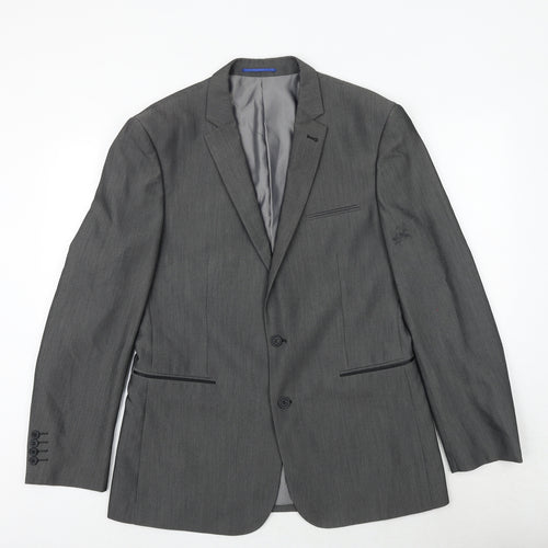 Taylor & Wright Mens Grey Polyester Jacket Suit Jacket Size 42 Regular