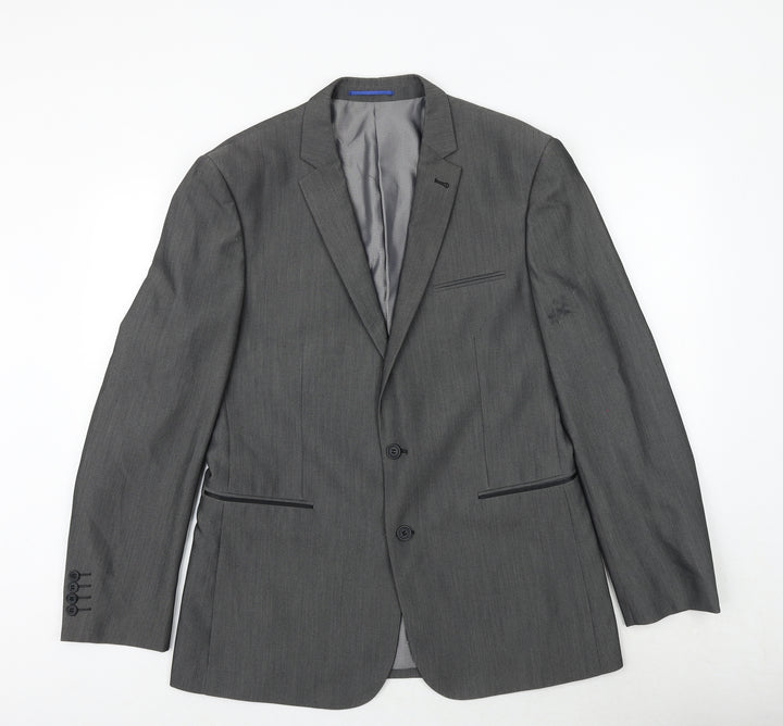 Taylor & Wright Mens Grey Polyester Jacket Suit Jacket Size 42 Regular
