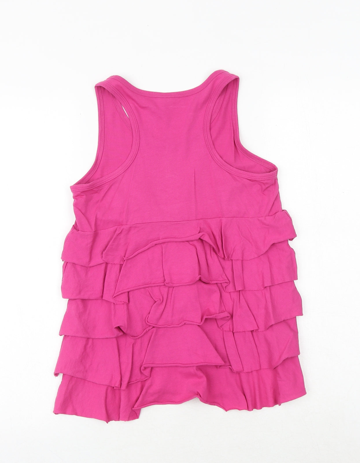 EDC Womens Pink 100% Cotton Basic Tank Size M Round Neck