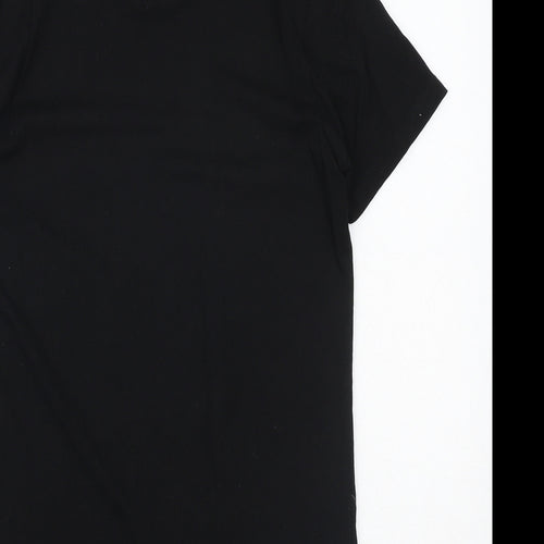 Urban Dept Boys Black 100% Cotton Basic T-Shirt Size 13 Years Round Neck Pullover - SK8 LIFE