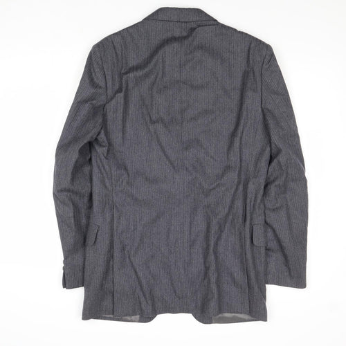 Evans & Wilkins Mens Grey Wool Jacket Suit Jacket Size 36 Regular