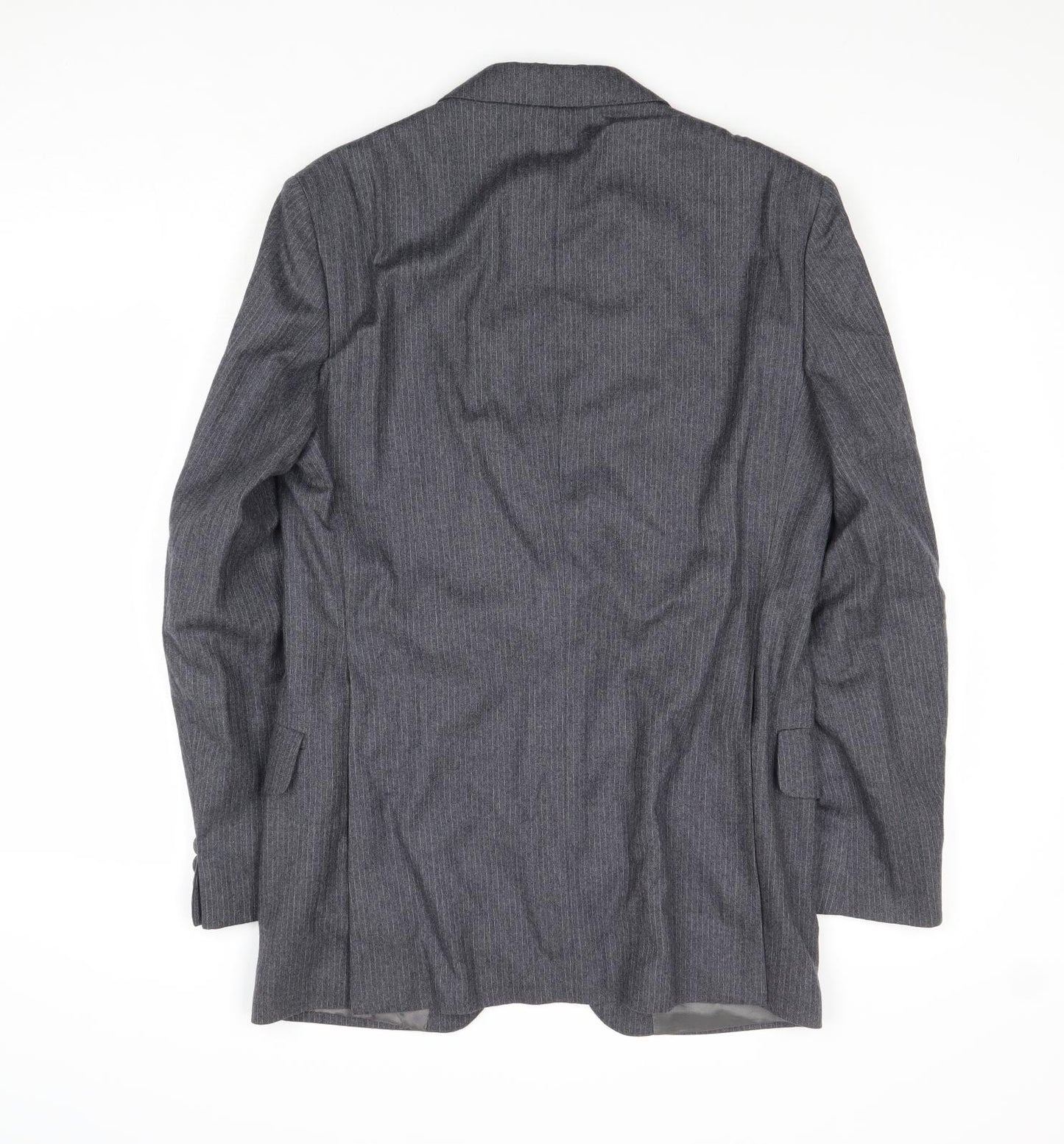 Evans & Wilkins Mens Grey Wool Jacket Suit Jacket Size 36 Regular