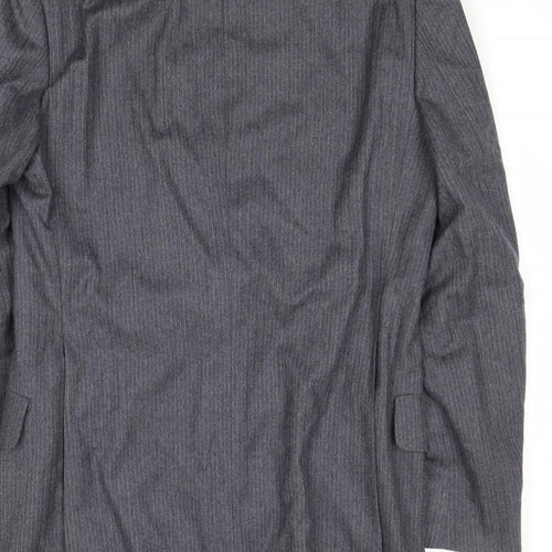 Evans & Wilkins Mens Grey Wool Jacket Suit Jacket Size 36 Regular