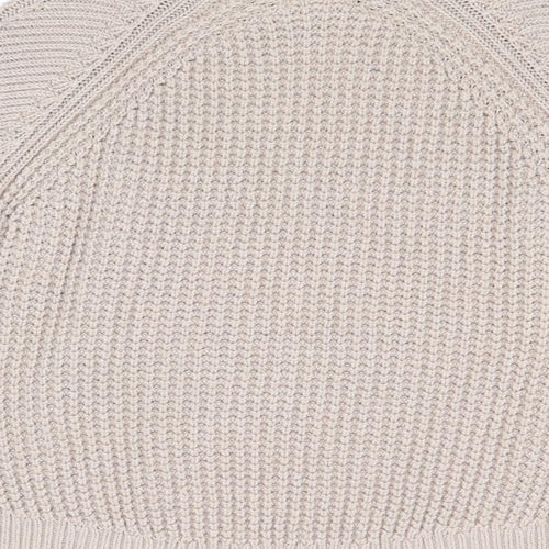 Monsoon Womens Beige Mock Neck Polyester Pullover Jumper Size M