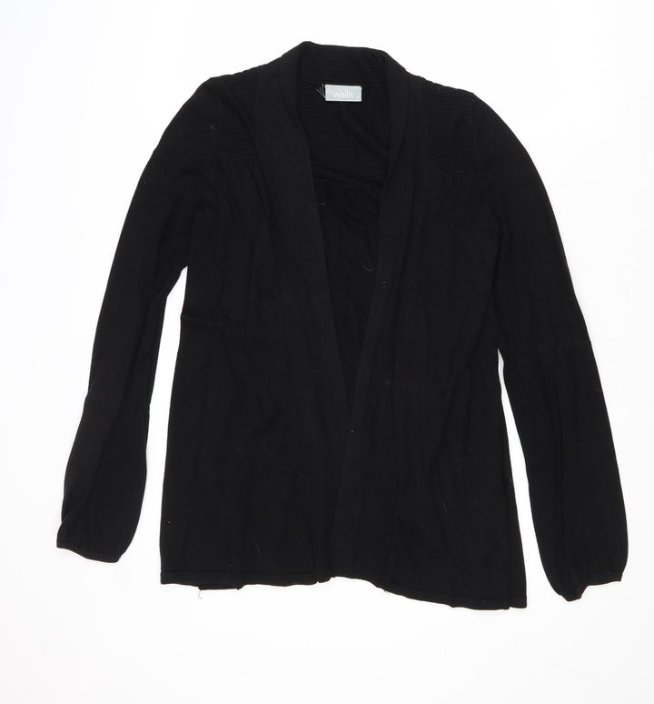 Wallis Womens Black V-Neck Viscose Pullover Jumper Size S