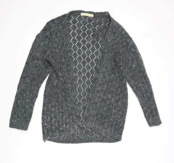 Pins & Needles Womens Green V-Neck Acrylic Cardigan Jumper Size S
