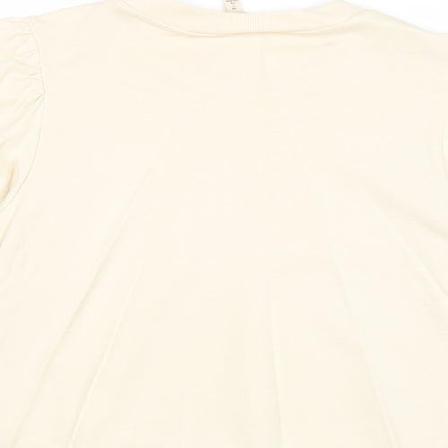 H&M Womens Beige Cotton Pullover Sweatshirt Size L Pullover