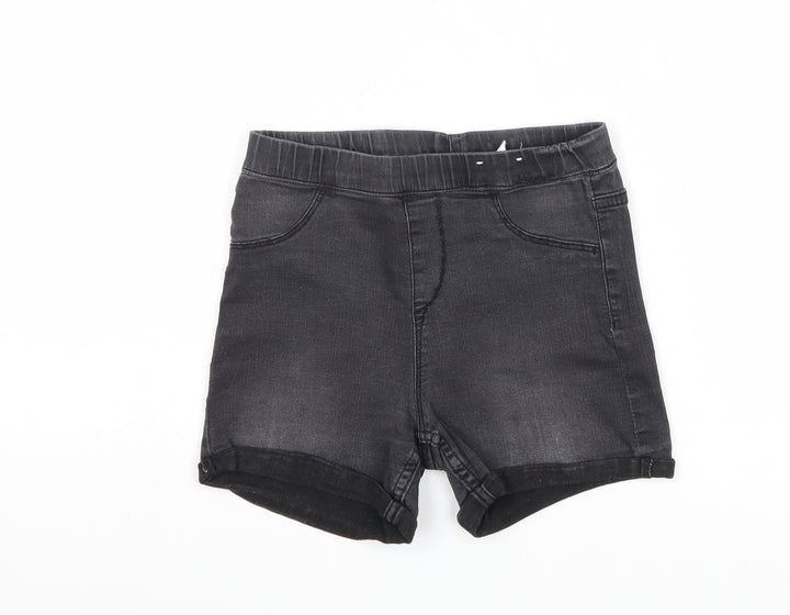 H&M Boys Grey Cotton Bermuda Shorts Size 8-9 Years Regular - Waist 22