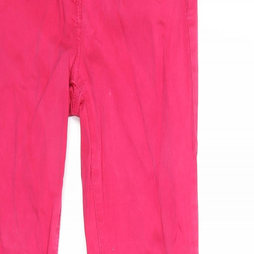 Flame Womens Pink Cotton Skinny Jeans Size 10 Regular Zip