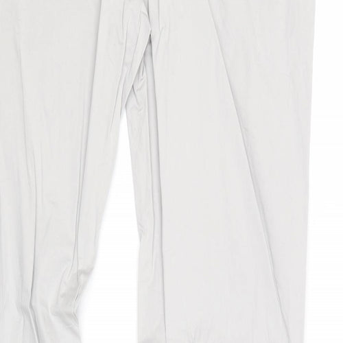 Ostin Mens Grey Cotton Chino Trousers Size XL Regular Zip