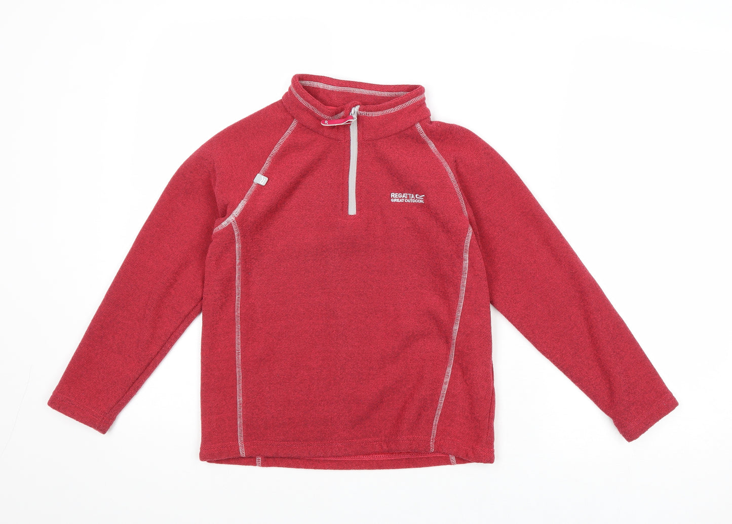 Regatta Girls Pink Polyester Pullover Sweatshirt Size 9-10 Years Zip