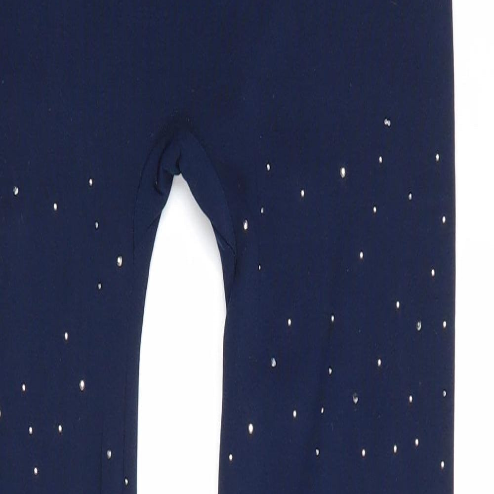 Poetic Soul Womens Blue Polyester Jogger Leggings Size S