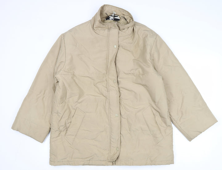 Vincelli Womens Beige Jacket Size M Zip