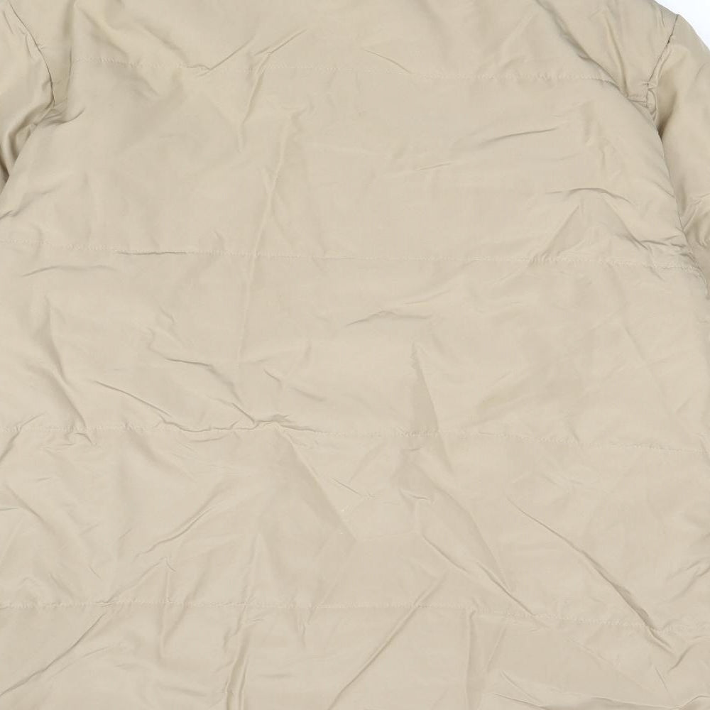 Vincelli Womens Beige Jacket Size M Zip