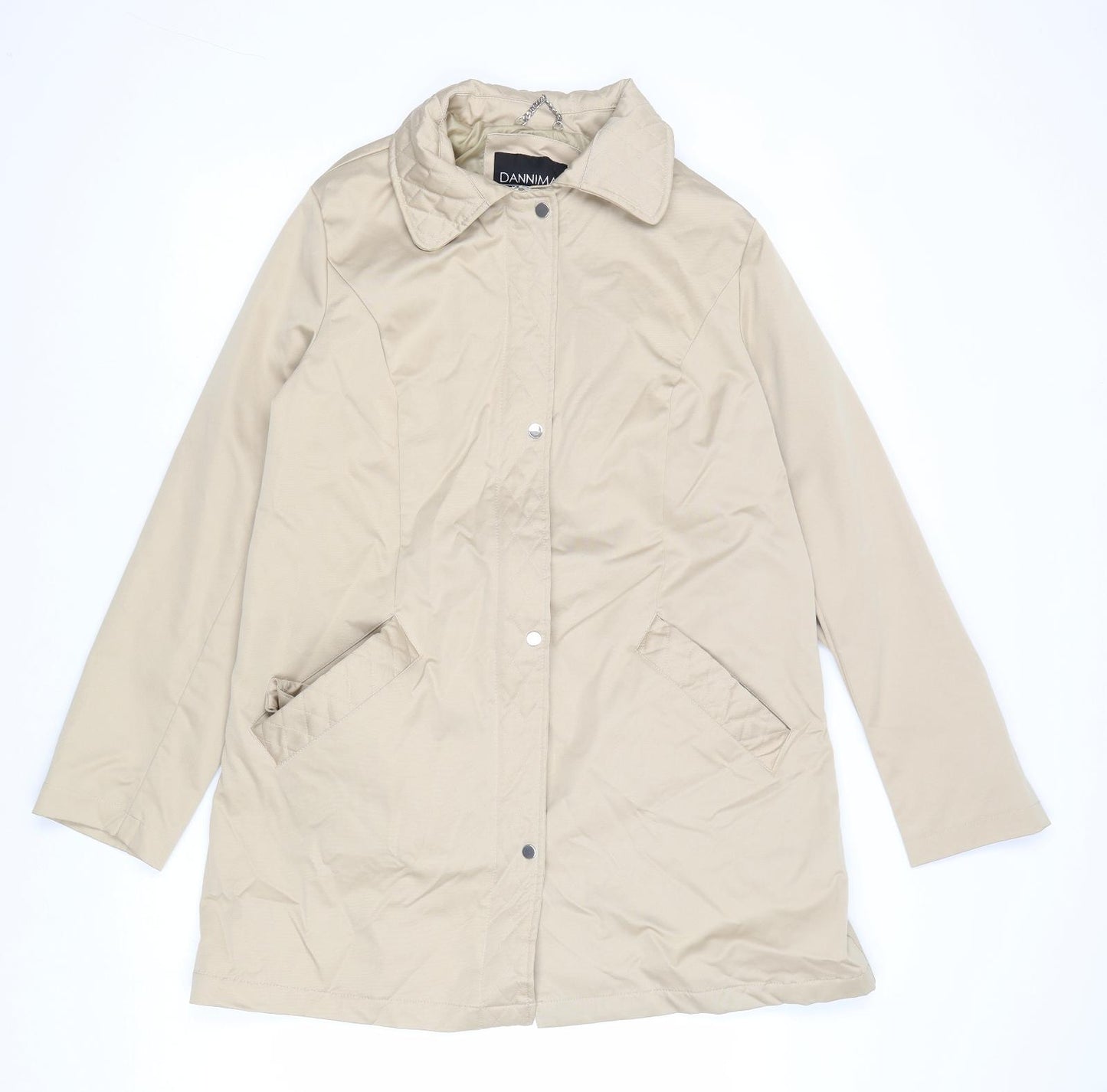 Dannimac Womens Beige Jacket Size 14 Zip