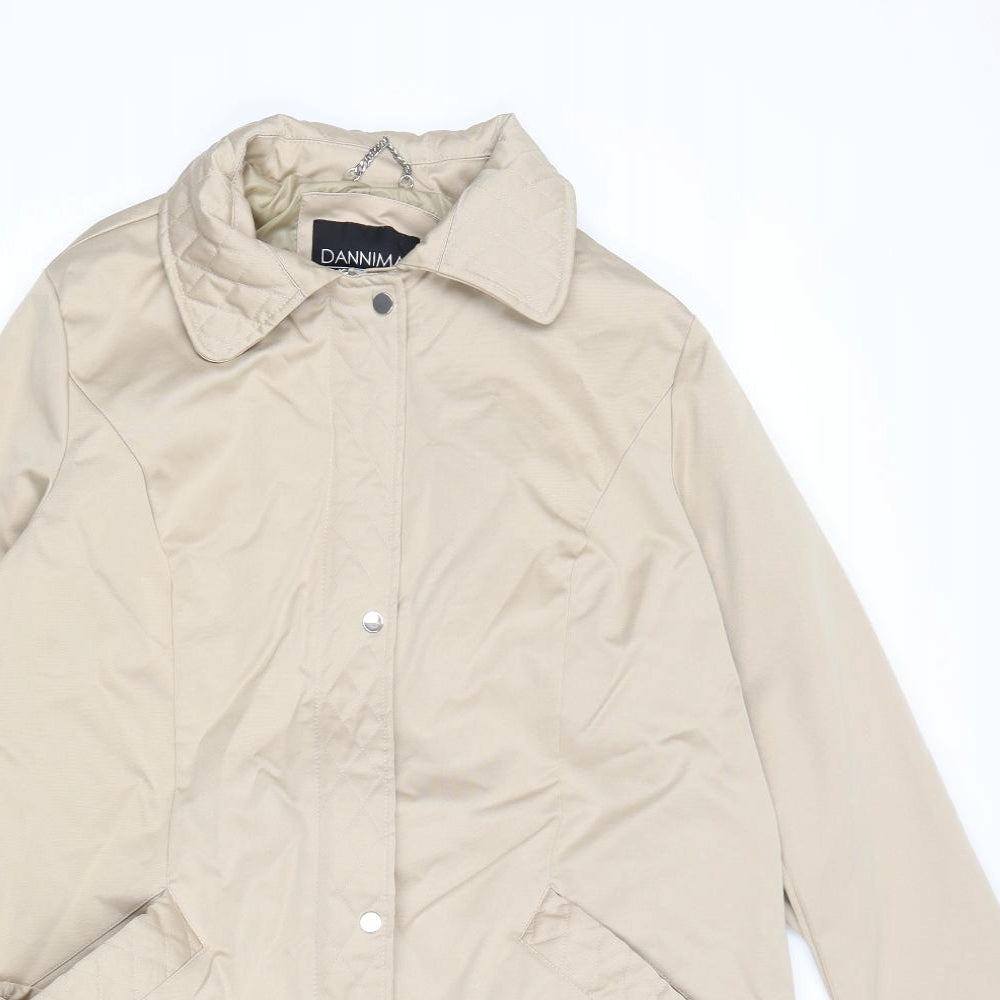 Dannimac Womens Beige Jacket Size 14 Zip