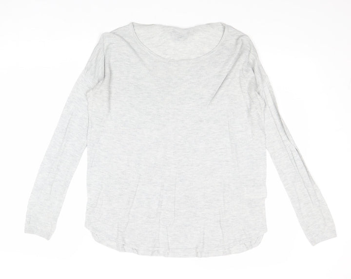 H&M Womens Grey Round Neck Acrylic Pullover Jumper Size XS