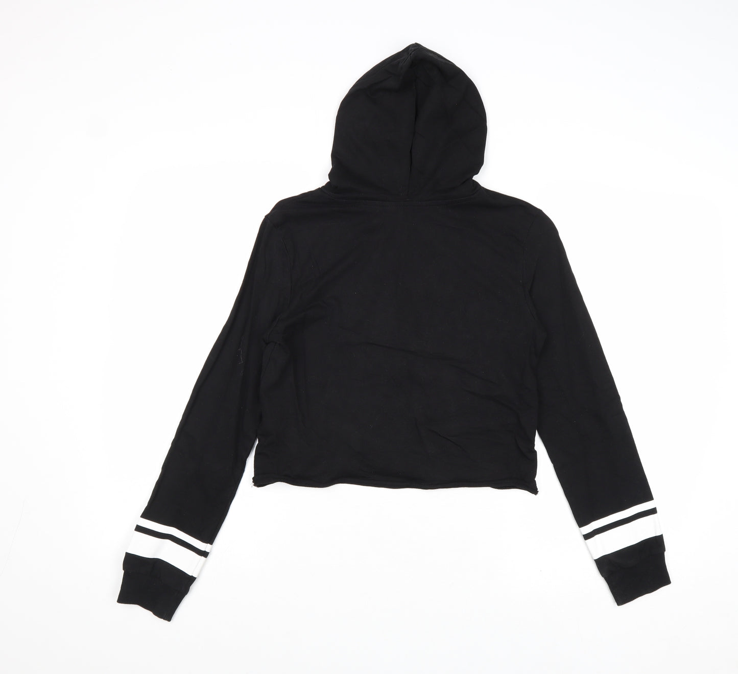 H&M Girls Black Cotton Pullover Hoodie Size 13-14 Years Pullover - London Berlin Seoul