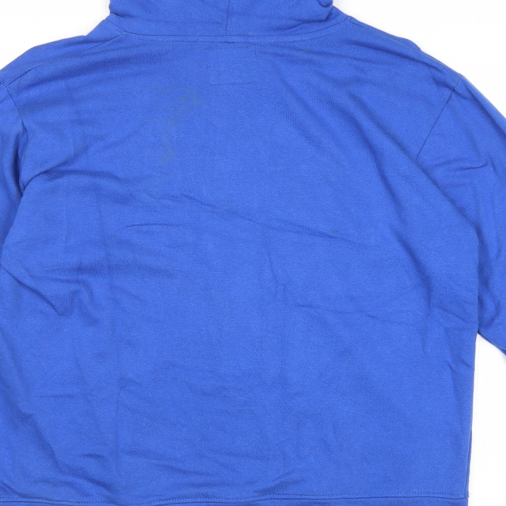 Old Navy Boys Blue Cotton Pullover Hoodie Size L Pullover
