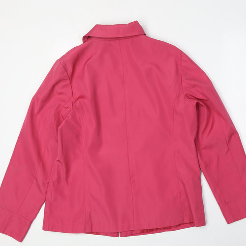Bonmarché Womens Pink Jacket Size S Zip