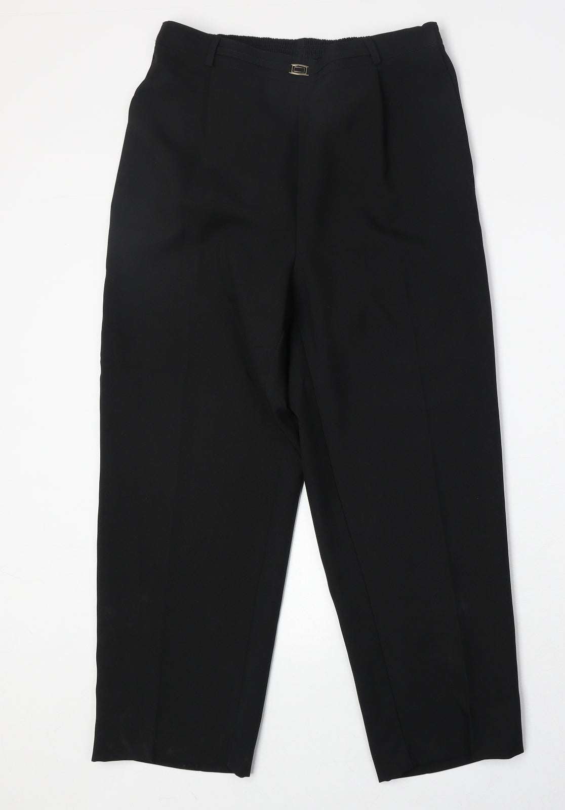 Bonmarché Womens Black Polyester Trousers Size 12 Regular