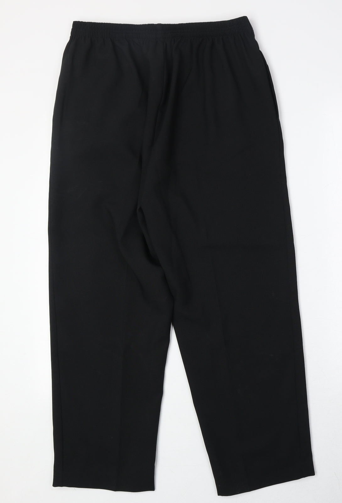 Bonmarché Womens Black Polyester Trousers Size 12 Regular