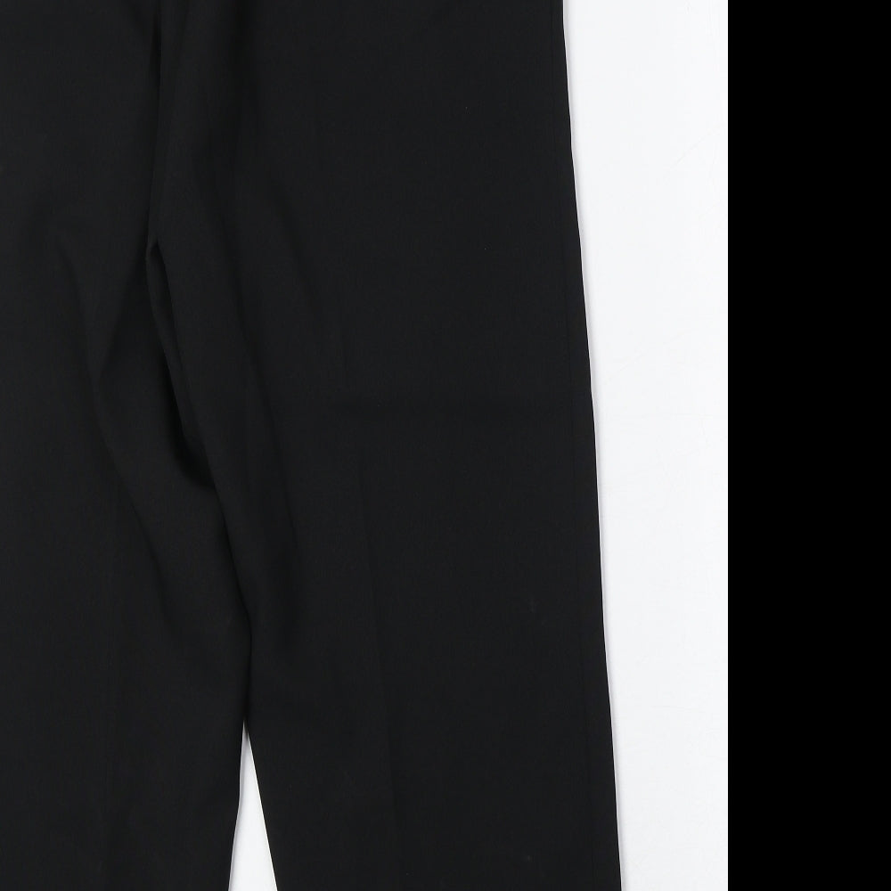 Bonmarché Womens Black Polyester Trousers Size 12 Regular