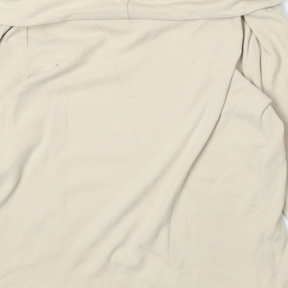 Casual Club Womens Beige Roll Neck Cotton Pullover Jumper Size 18