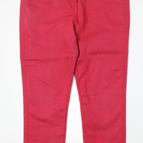 Yes Yes Womens Pink Cotton Skinny Jeans Size 12 Regular Zip