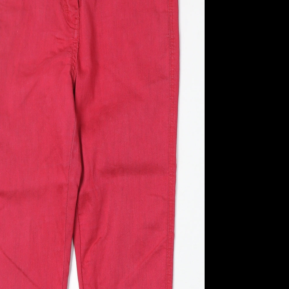 Yes Yes Womens Pink Cotton Skinny Jeans Size 12 Regular Zip