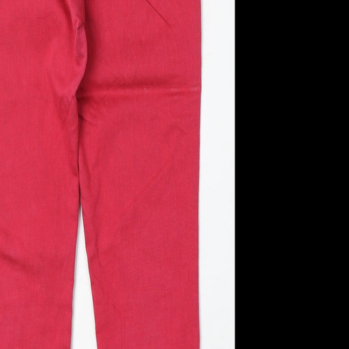 Yes Yes Womens Pink Cotton Skinny Jeans Size 12 Regular Zip