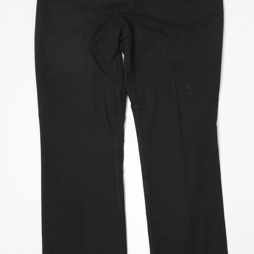 Marks and Spencer Womens Grey Polyester Trousers Size 12 Regular Zip