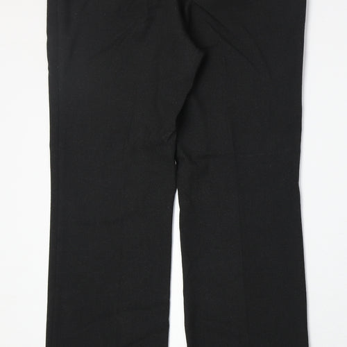 Marks and Spencer Womens Grey Polyester Trousers Size 12 Regular Zip