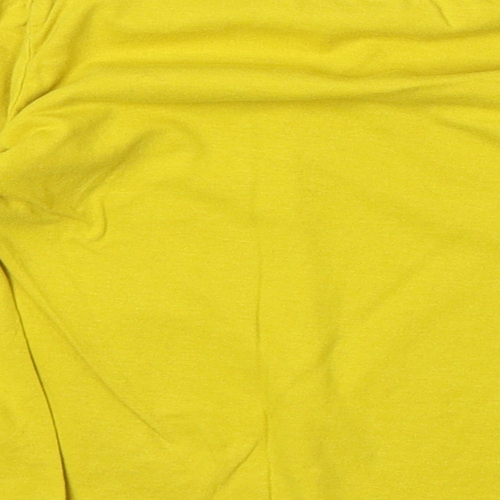 So Cute Girls Yellow 100% Cotton Pullover T-Shirt Size 2-3 Years Boat Neck Pullover - Paris Cats