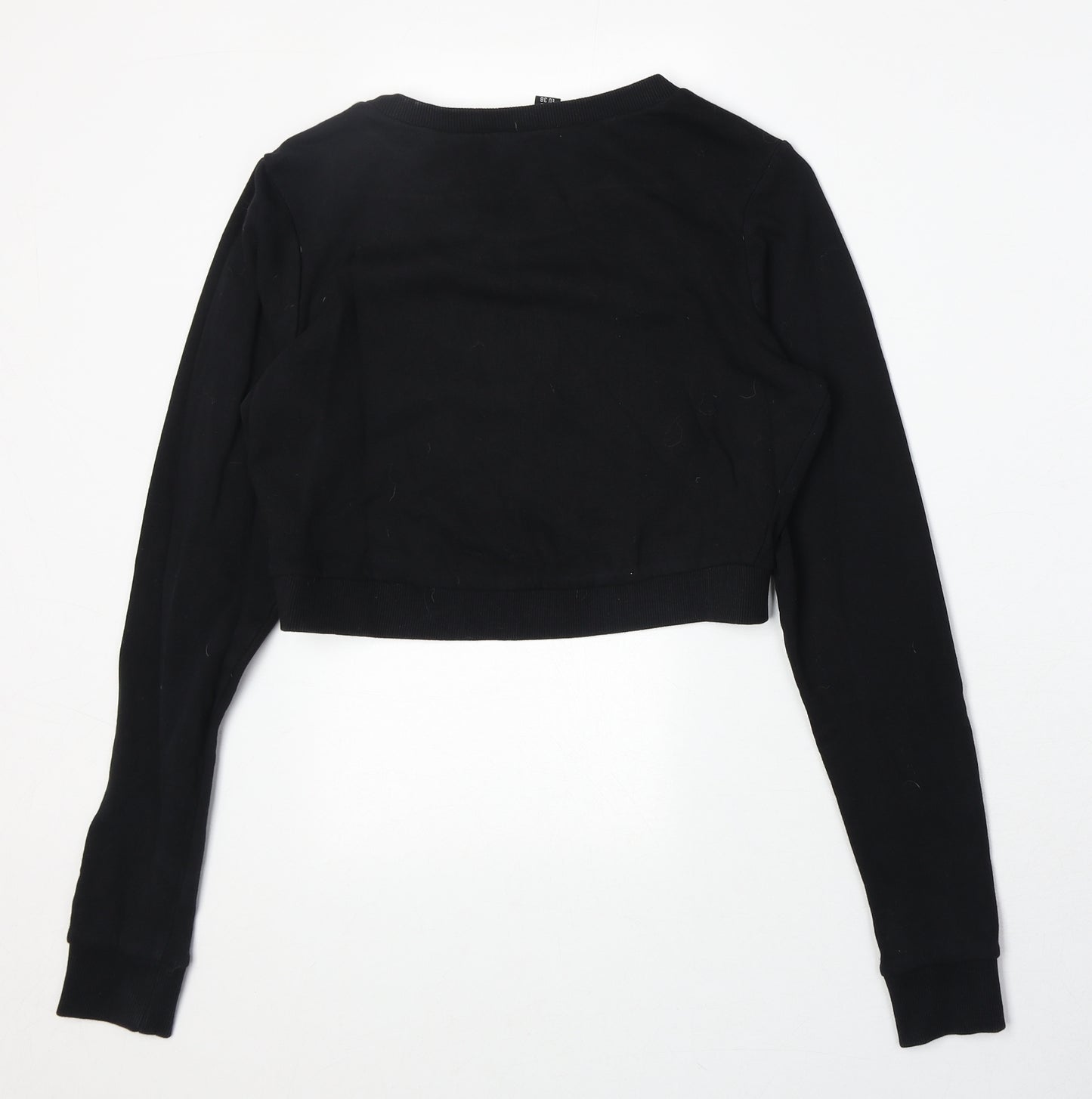 Select Womens Black 100% Cotton Pullover Sweatshirt Size 10 Pullover - Babygirl