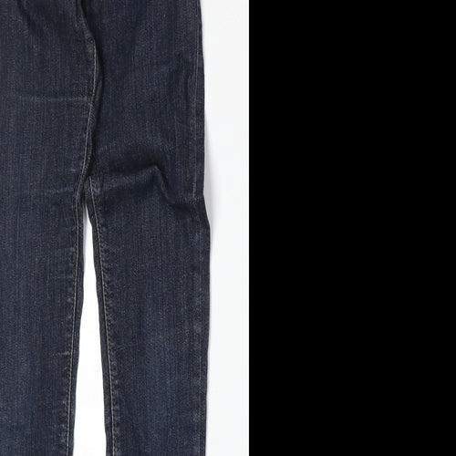 Label Lab Womens Blue Cotton Skinny Jeans Size 10 Regular Zip