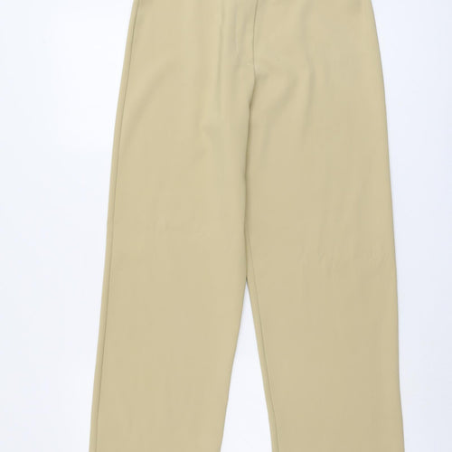 Reviev Womens Beige Polyester Trousers Size 28 in L30 in Regular Drawstring