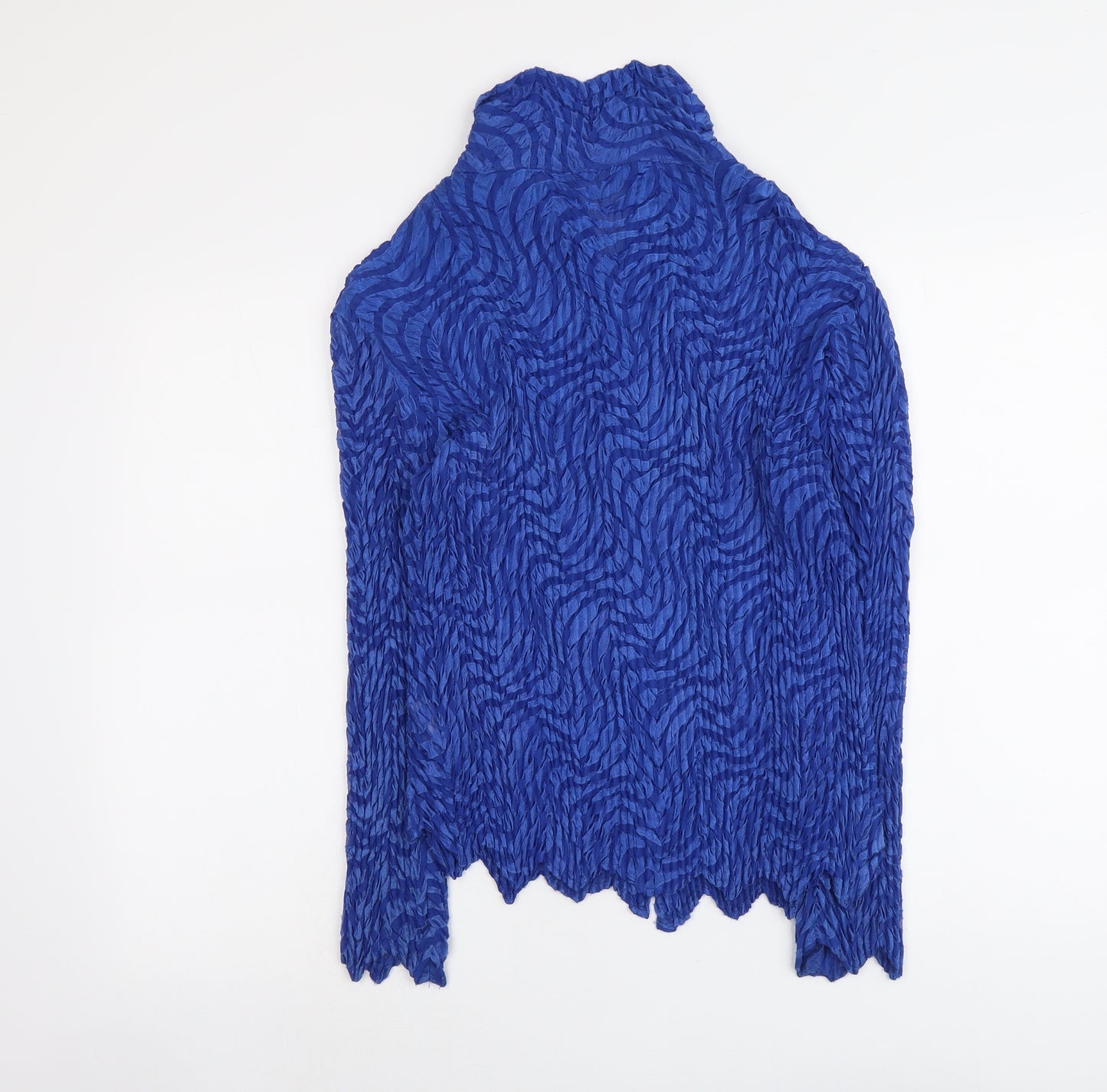 Gerry Weber Womens Blue Geometric Polyester Basic Button-Up Size 18 Collared