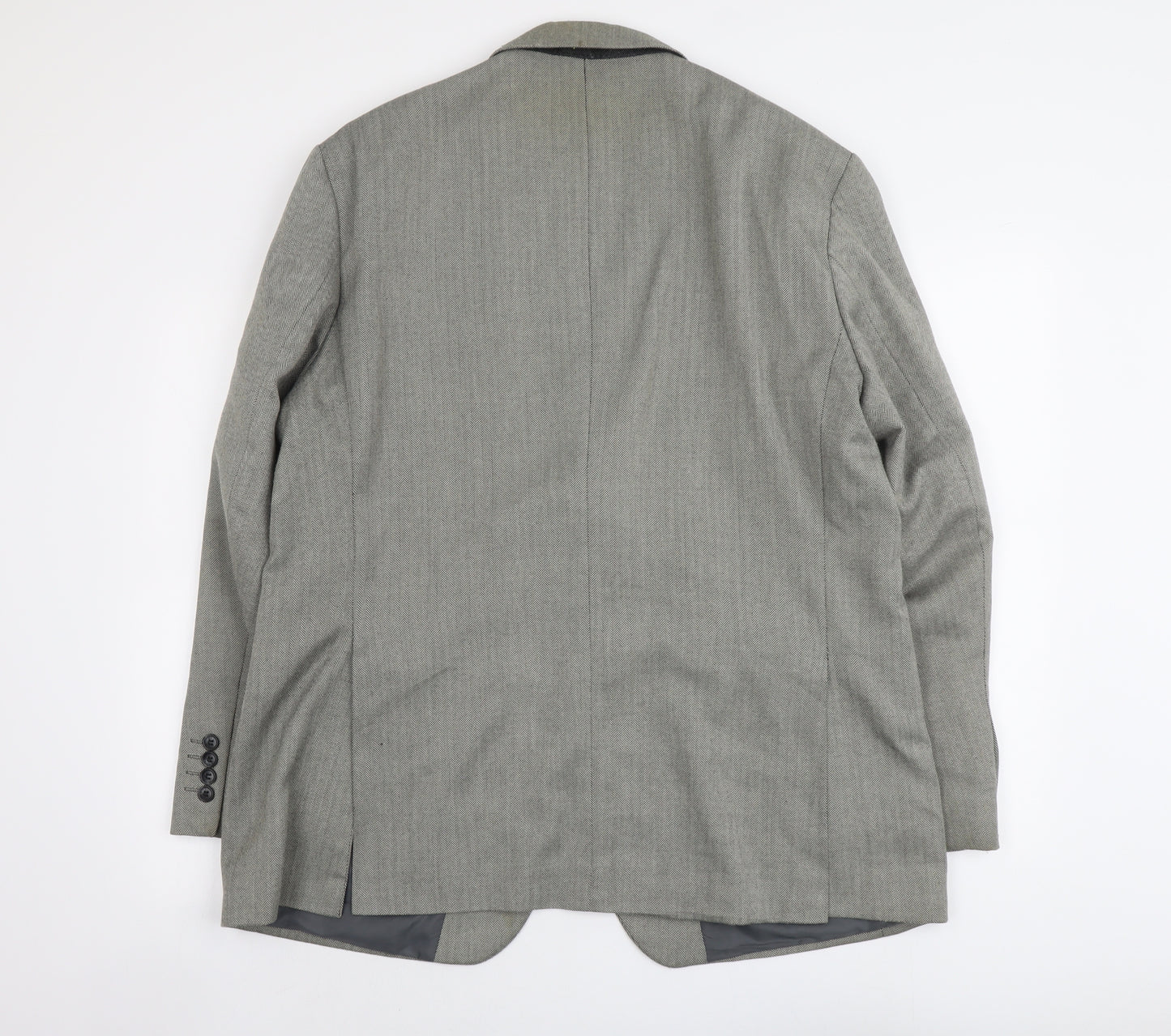 Marks and Spencer Mens Grey Polyester Jacket Suit Jacket Size L Regular