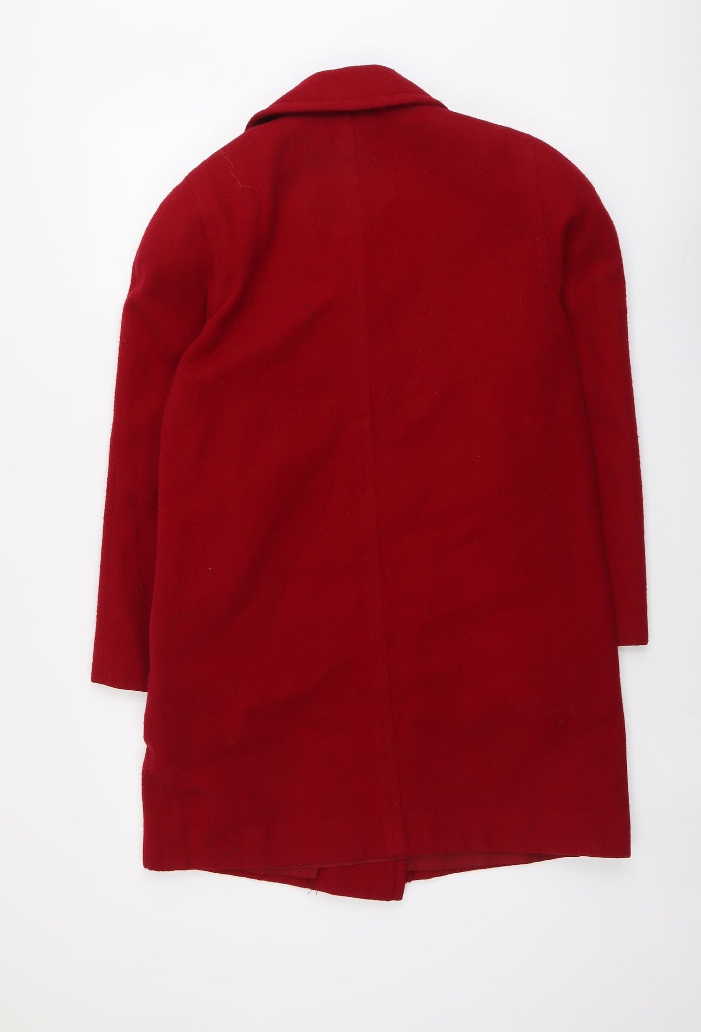 Astraka Womens Red Pea Coat Coat Size 10 Button