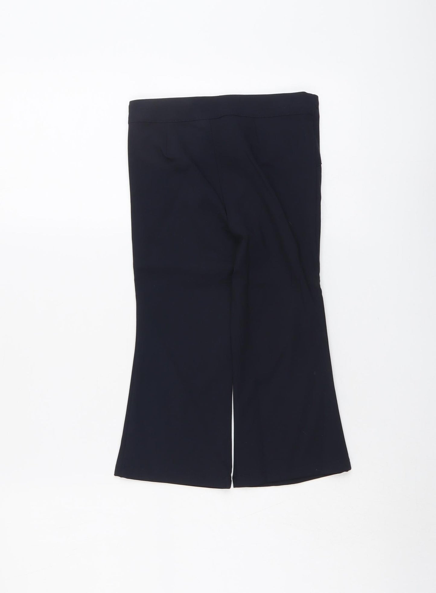 NEXT Girls Blue Polyester Jogger Trousers Size 3 Years Regular Zip - Floral Detail