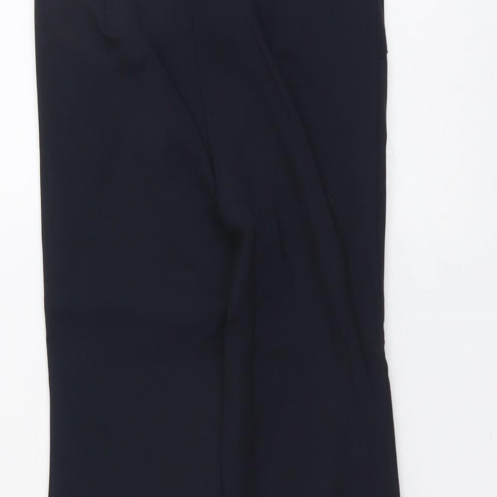 NEXT Girls Blue Polyester Jogger Trousers Size 3 Years Regular Zip - Floral Detail