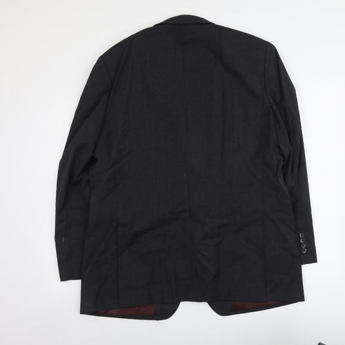 Greenwoods Mens Grey Wool Jacket Suit Jacket Size L Regular