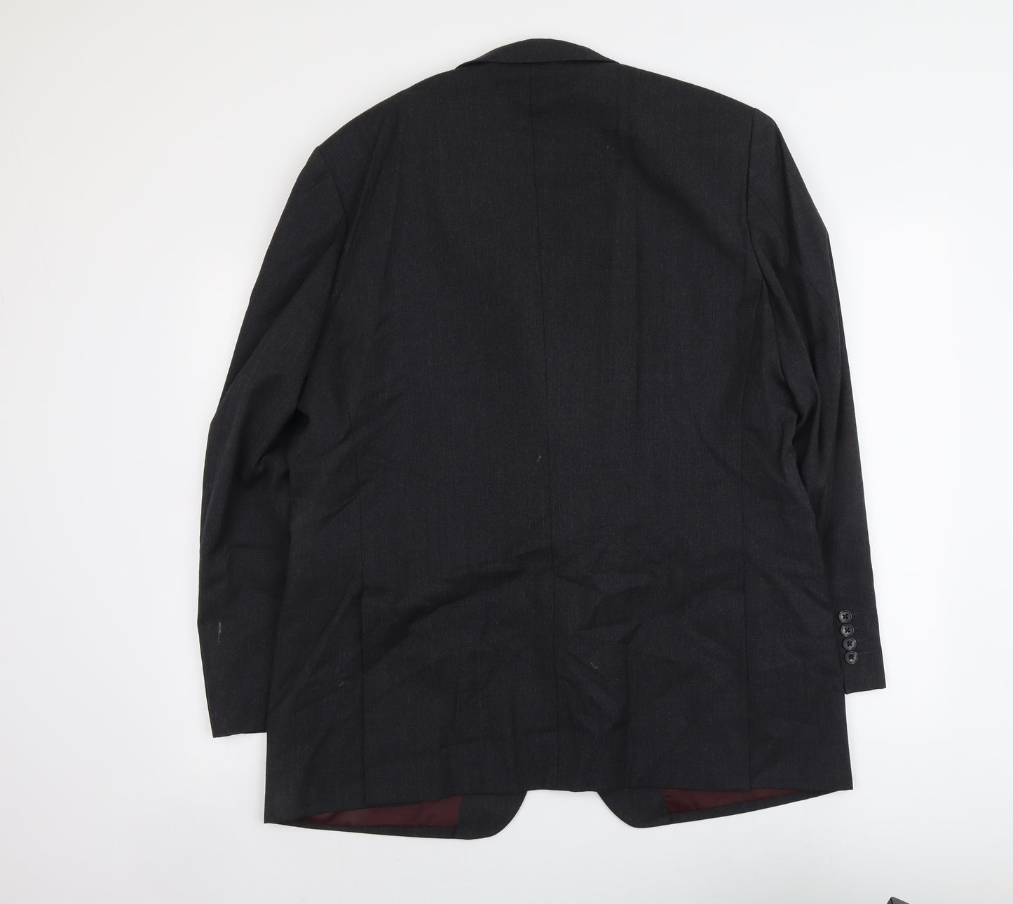 Greenwoods Mens Grey Wool Jacket Suit Jacket Size L Regular