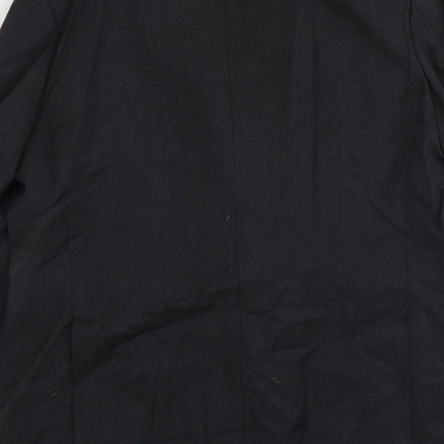 Greenwoods Mens Grey Wool Jacket Suit Jacket Size L Regular