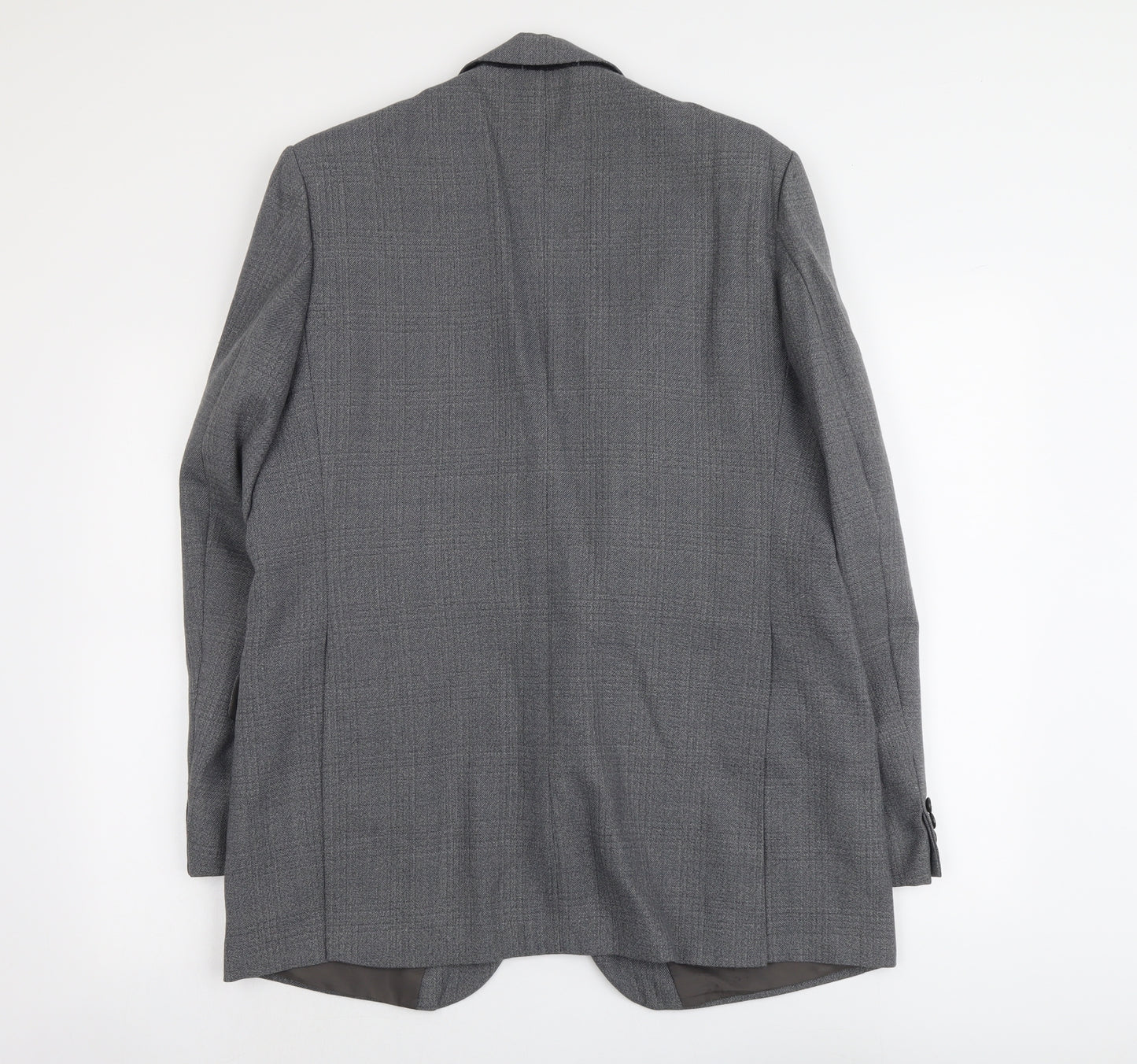 Trevira Mens Grey Polyester Jacket Suit Jacket Size L Regular