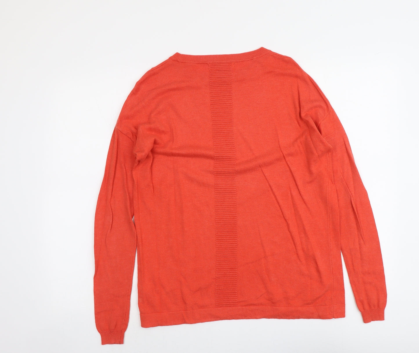 NEXT Womens Red Round Neck Cotton Pullover Jumper Size 8